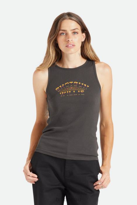 Apparel Washed Black Brixton 0FDH458 Women Willie Nelson Shotgun Tank Top