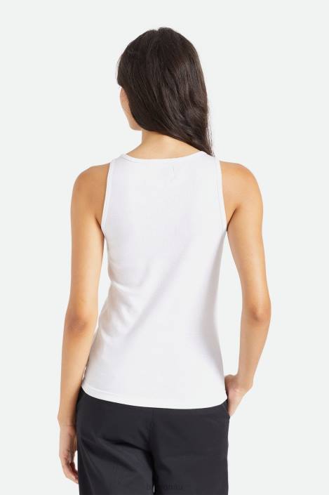 Apparel White Brixton 0FDH457 Women Willie Nelson Shotgun Tank Top