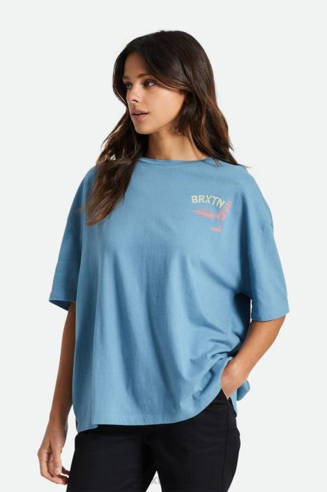 Apparel Blue Heaven Brixton 0FDH455 Women Good Time Oversized Boyfriend Tee