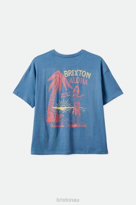 Apparel Blue Heaven Brixton 0FDH455 Women Good Time Oversized Boyfriend Tee