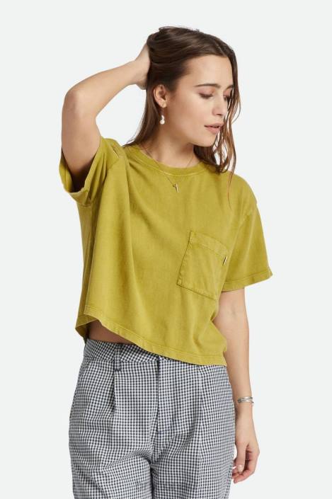 Apparel Moss Brixton 0FDH429 Women Carefree Pocket Tee