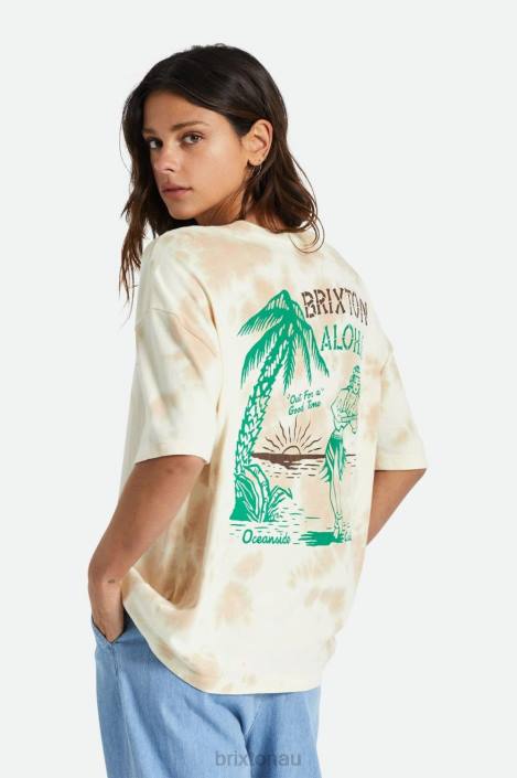 Apparel Safari Cloud Wash Brixton 0FDH454 Women Good Time Oversized Boyfriend Tee