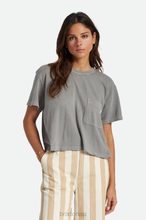 Apparel Washed Black Brixton 0FDH430 Women Carefree Pocket Tee