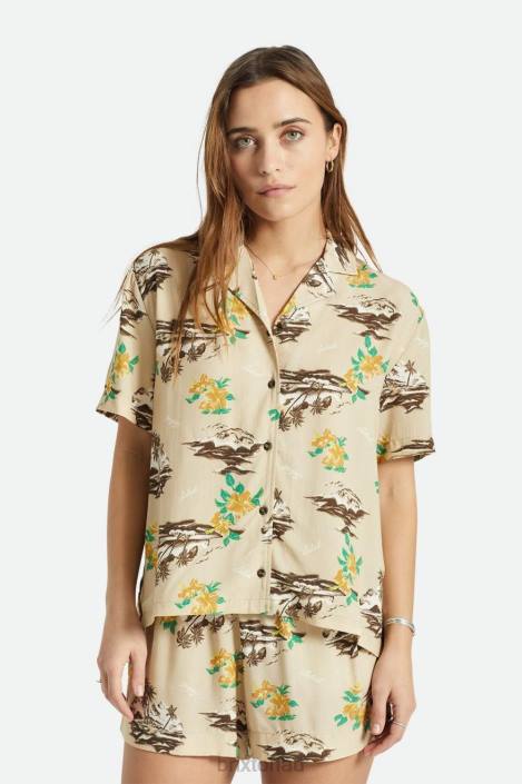 Apparel Safari Brixton 0FDH419 Women Bunker Paradise S/S Woven